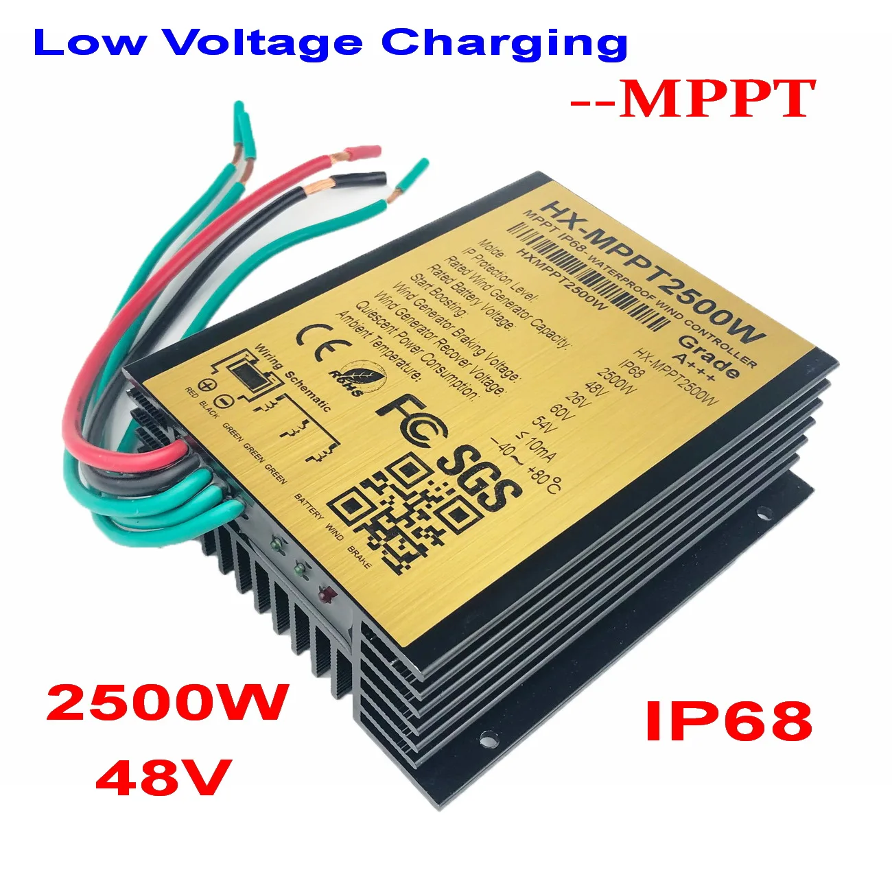 2500W 3000W MPPT Wind Charge Controller 48V  96V 120V  Waterproof IP68 wind turbine charge controller