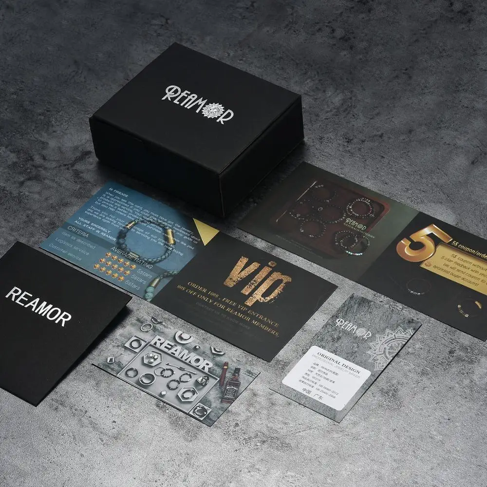 REAMOR Classic Stainless Steel Bracelets & Bangles Men's Fashion Red Genuine Leather Bracelet Wristbands Gift Male Jewelry