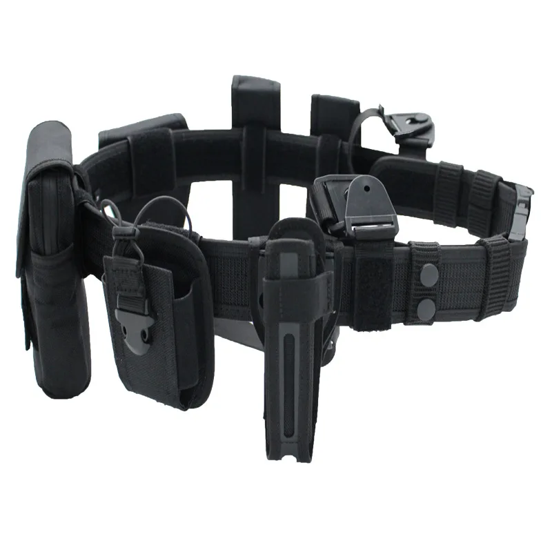 8 in 1 Nylon Buckle 130cm Belts Set 1680D High Intensity For Police Security Guard Police Equipment