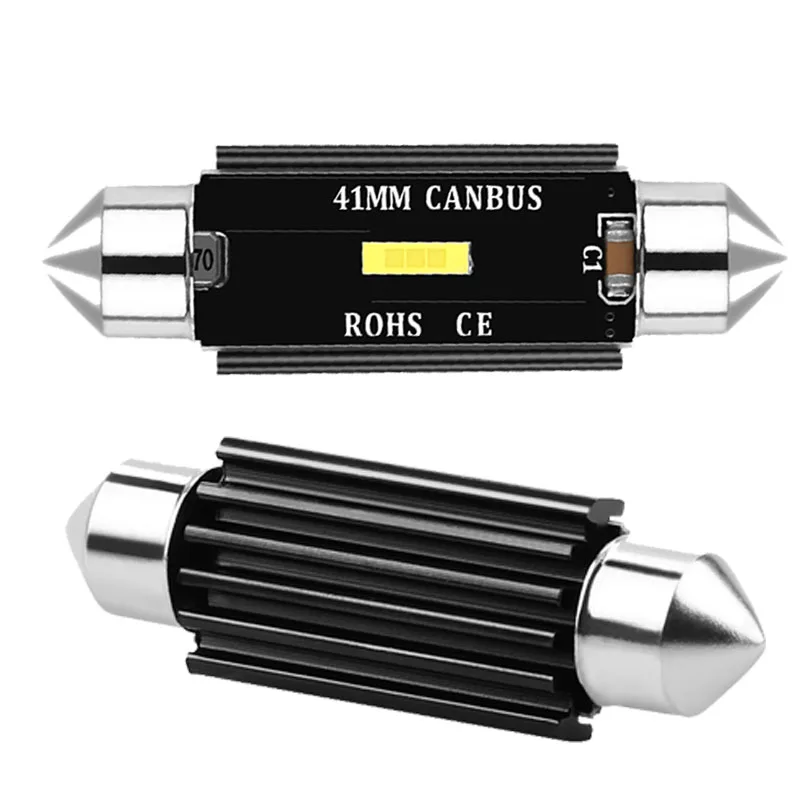 

2 шт. C10W C5W LED CSP гирлянда 31 мм 36 мм 39 мм 41 мм 12 В белые лампы для автомобильного номерного знака Внутреннее освещение для чтения купольная Лампа 6000K