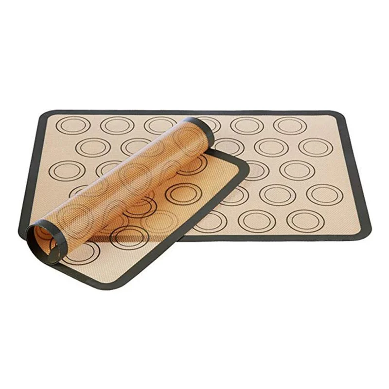 

Silicone Macaron Baking Mat - for Bake Pans - Macaroon/Pastry/Cookie Making - Professional Grade Nonstick