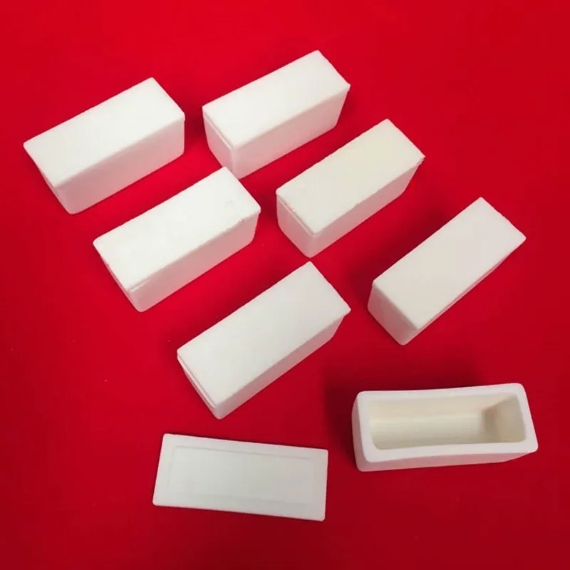 

Alumina Corundum crucible/ 50x20x20mm/ rectangular corundum crucible with lid/ Al2O3 ceramic crucible