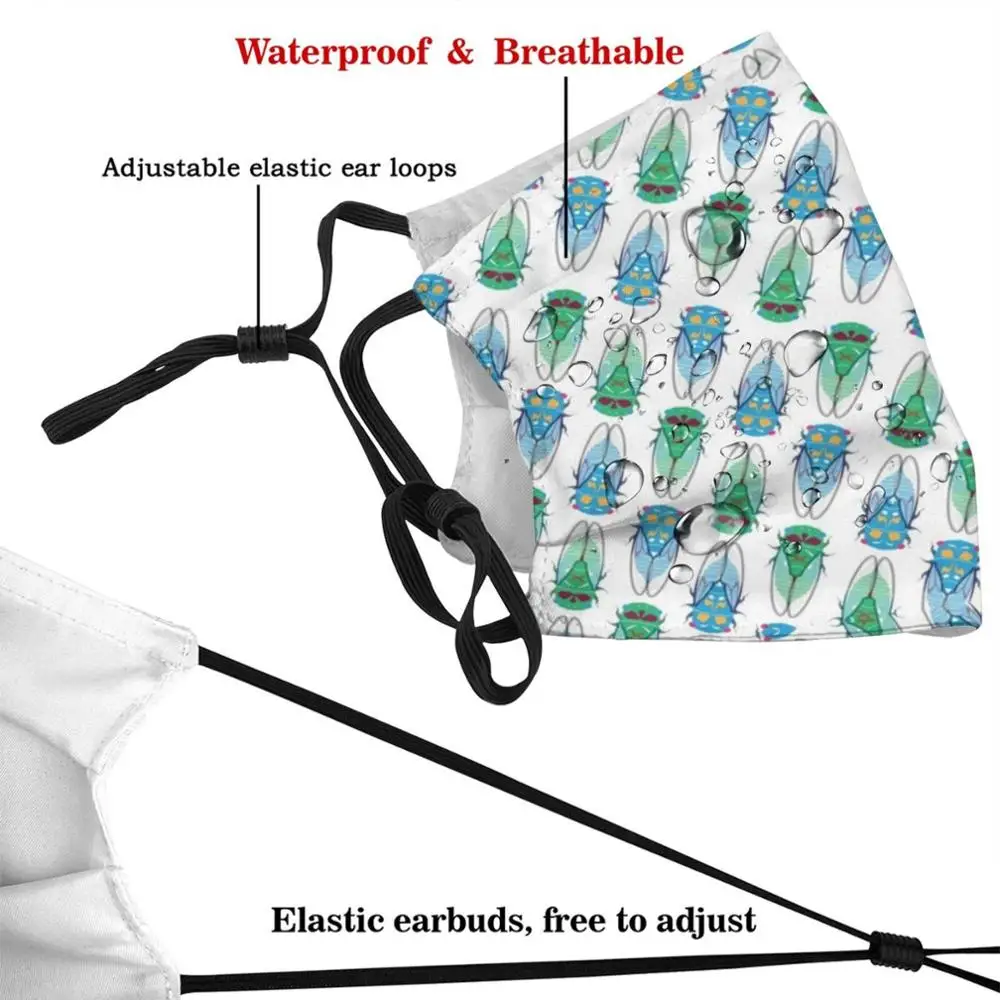 葉の形をした洗えるフィルターマスク,cicadaマスク,日曜大工,pm2.5,トレンド,x cicada,防虫,奇妙な,家,夏,夜,有名