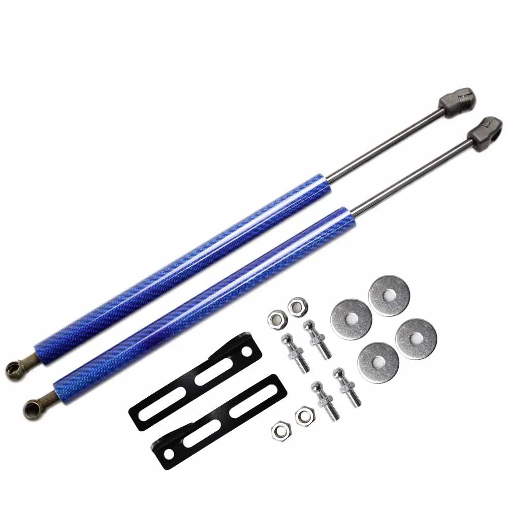 For 2009-2017 VW Volkswagen Polo 5th 6R 6C 61 Front Hood Bonnet Modify Gas Struts Carbon Fiber Lift Supports Springs Dampers Rod