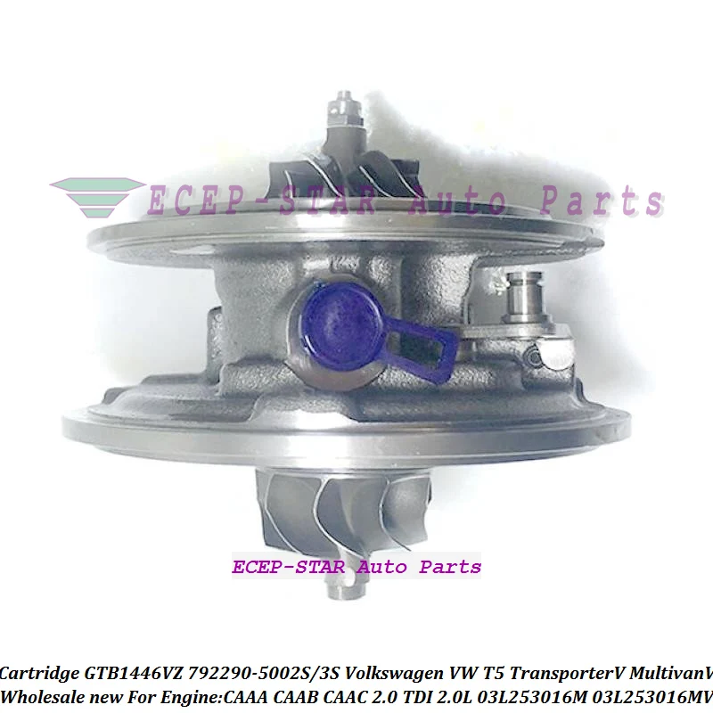 

Turbo Cartridge CHRA GTB1446VZ 792290 792290-5002S 792290-5003S 03L253016MV For VW T5 Transporter V Multivan V CAAA CAAB 2.0 TDI