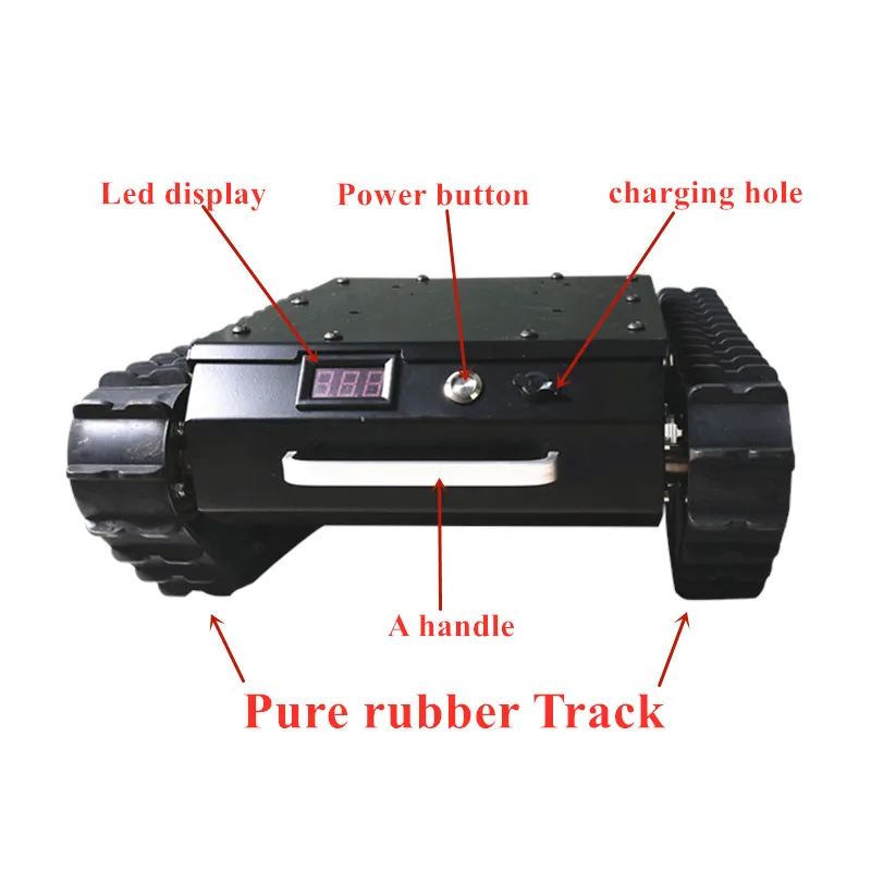 Cao Su Theo Dõi Giảm Chấn Thép Không Gỉ Tải Trọng Lớn Khung Gầm Xe Tăng Chống Sốc-Hút Lớn RC Dây Chuyền Robot Thông Minh Cho Arduino DIY lắp Ráp