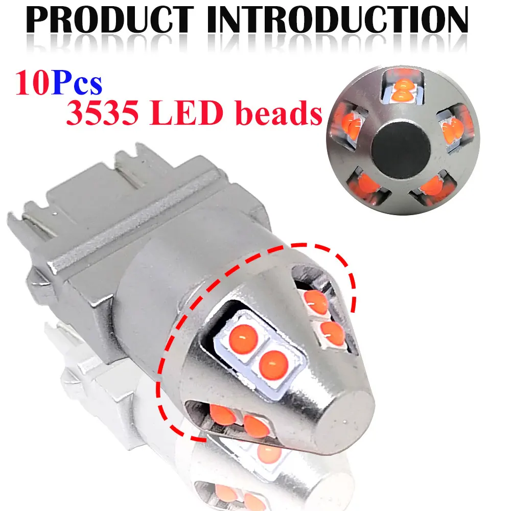 T25 3157 P27W 1156 P21W BA15S BAU15S PY21W BA15D Led Brake Lights T20 7440 7443 W21W W21/5W Auto Signal Lamp  10SMD 3030 Chips