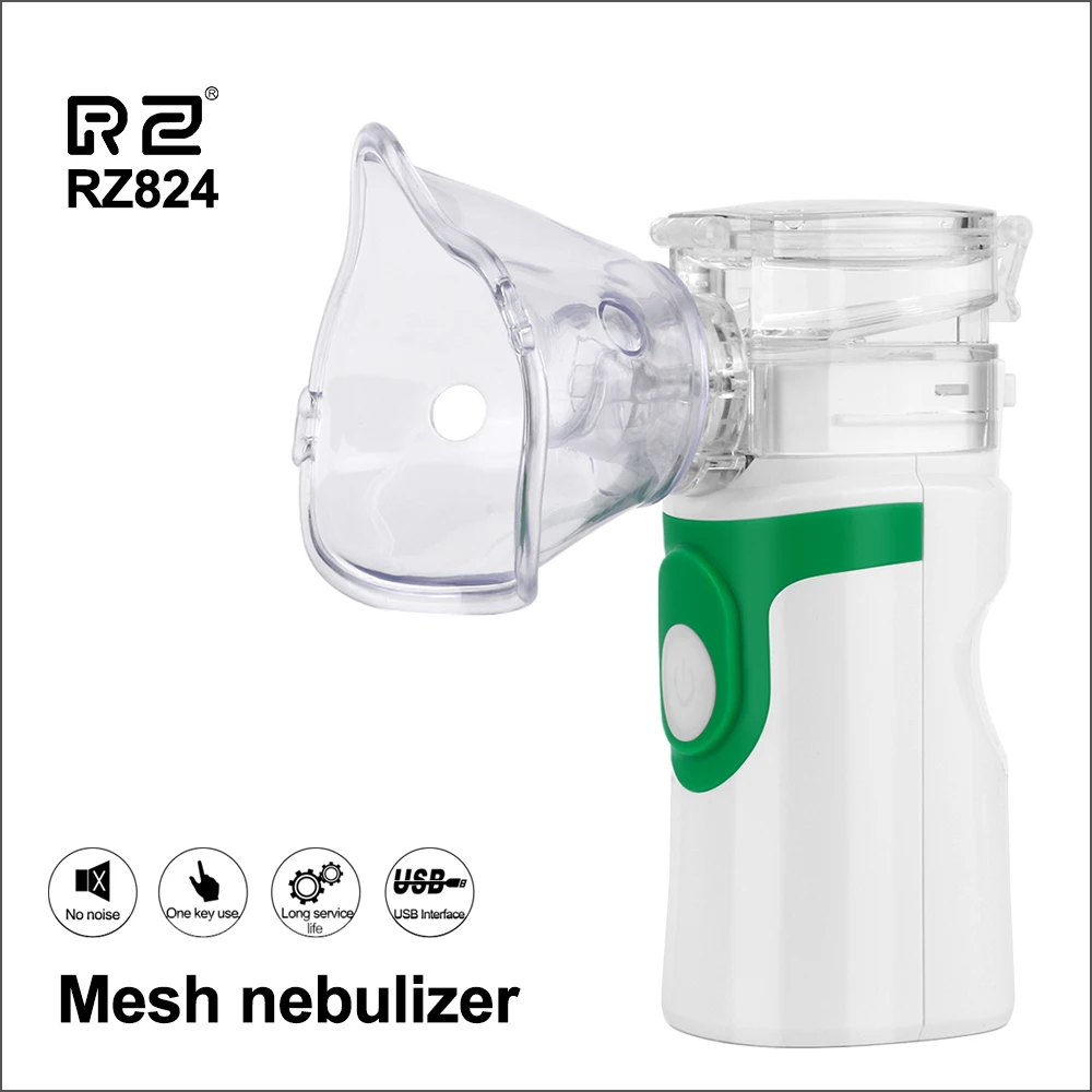 

RZ Health Care Mesh Nebulizer Handheld Home Children Adult Asthma Inhaler Mini Nebulizador Care Inhale Ultrasonic Nebulizer