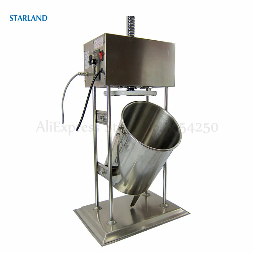 New 10L Electric Sausage Stuffer Stainless Steel Vertical Filler Maker Machine 110V Commercial Or Household Use