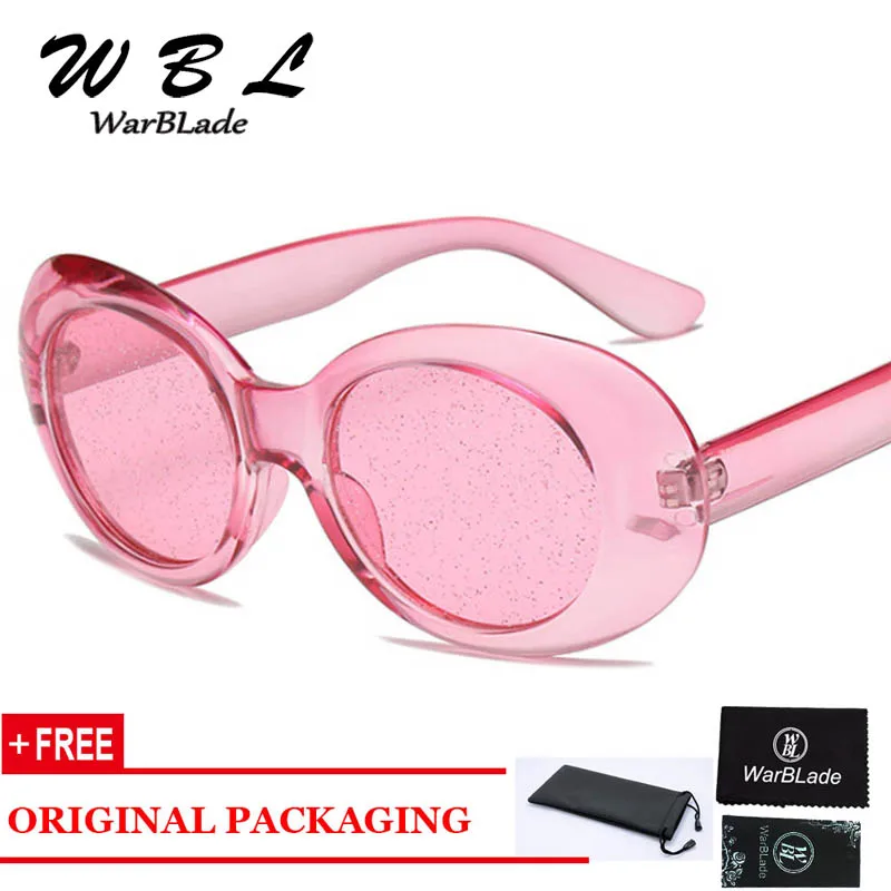 

WarBLade Classic Red Oval Sunglasses Women Colorful Candy Color Transparent Sun Glasses Female Summer 2019 Hot