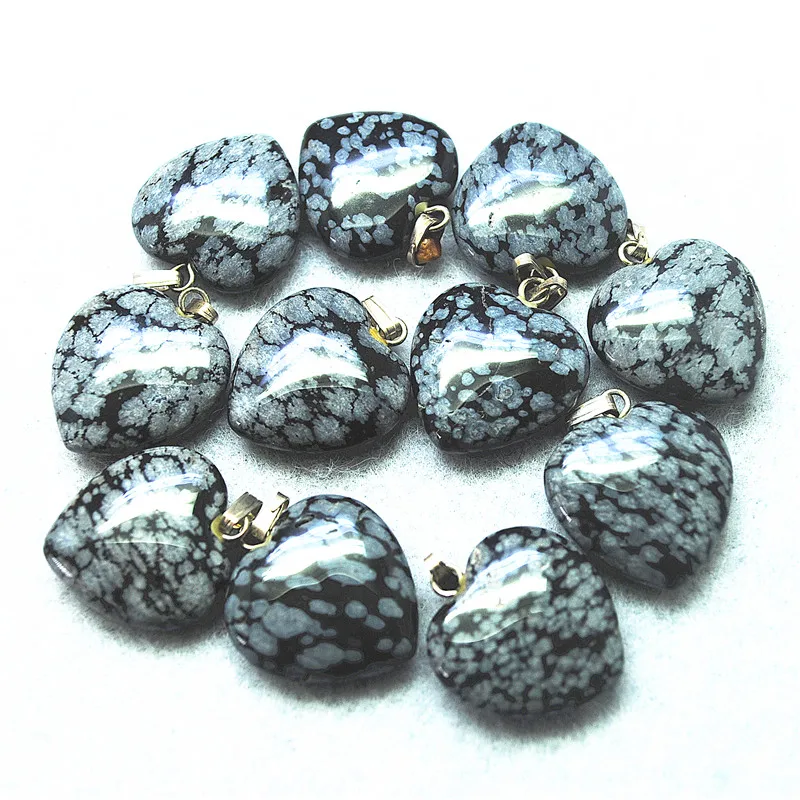 

10PCS Nature Snowflake Obbistan Jasper Stone Pendants Size 20MM Unique Beads For Fashion Women Bracelets Making Findings FREE SH