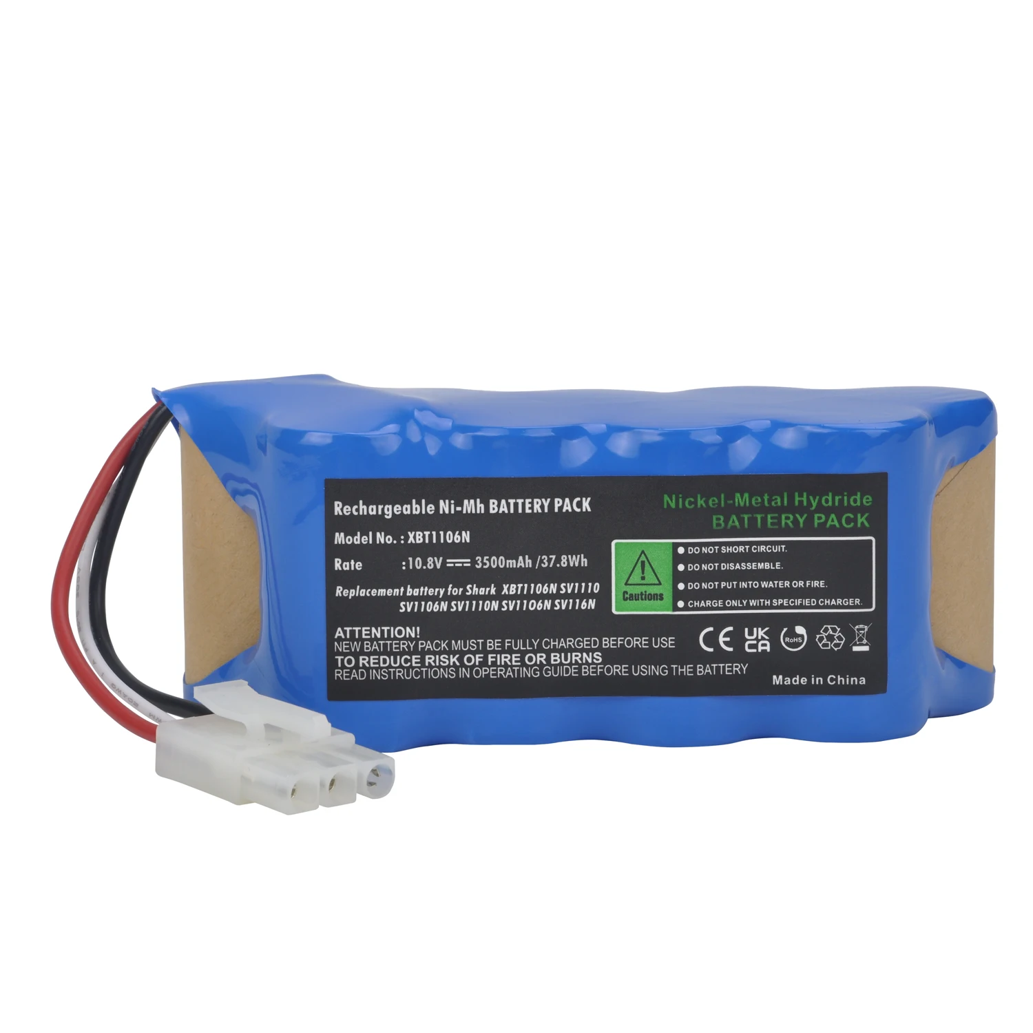 

3500mAh Replacement Battery Pack for Shark XBT1106N SV110 SV1106N SV1110N SV11O6N SV116N Freestyle Navigator