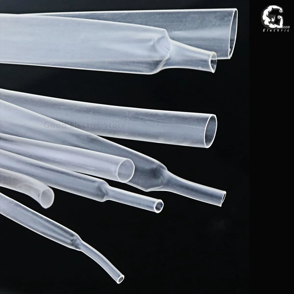 Transparent Clear 2:1 1mm 1.5mm 2mm 2.5mm 3mm 3.5mm 4mm 5mm 6mm 8mm Heat Shrink Tube Shrinkable Tubing Sleeving Wrap Wire kits