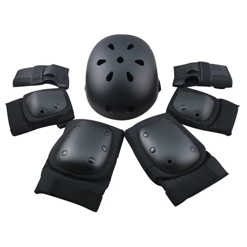 6 pads helmet professional adults protective skates pad roller skate skateboard scooter knee wrist elbow sports protector guard