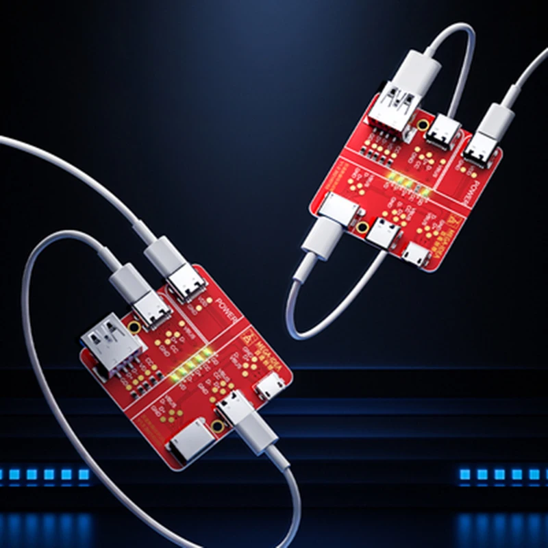 QIANLI MEGA-IDEA płyta testowa do przełączania danych dla USB Micro/lightning/typ C tester do kabli Data Flex narzędzie do wykrywania ciągłości