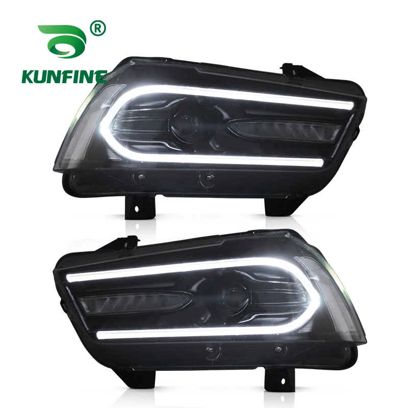 2PCS Car Styling Car Headlight Assembly For Dodge Charger 2011 2012 2013 2014 LED Head Lamp Car Tuning Light Parts Plug And Play