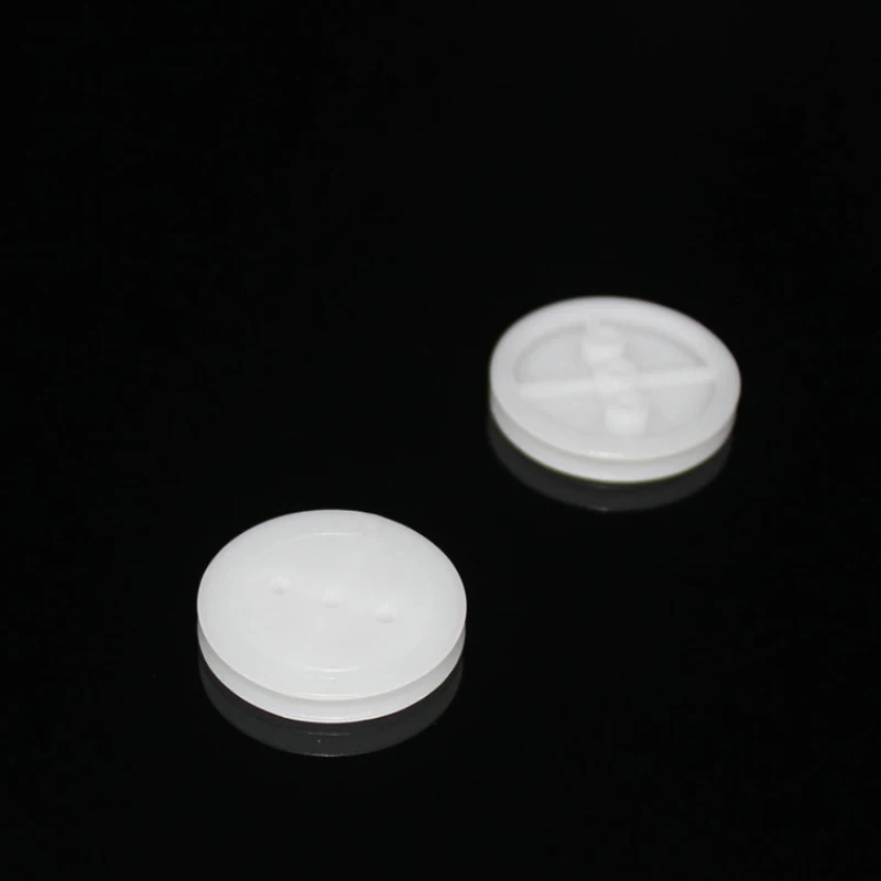 10 Pcs 1.95mm/2.05mm Hole White Plastic Gear Belt Pulley  Driving Wheel For TT Motor DIY RC Toy Car Airplane Accessories