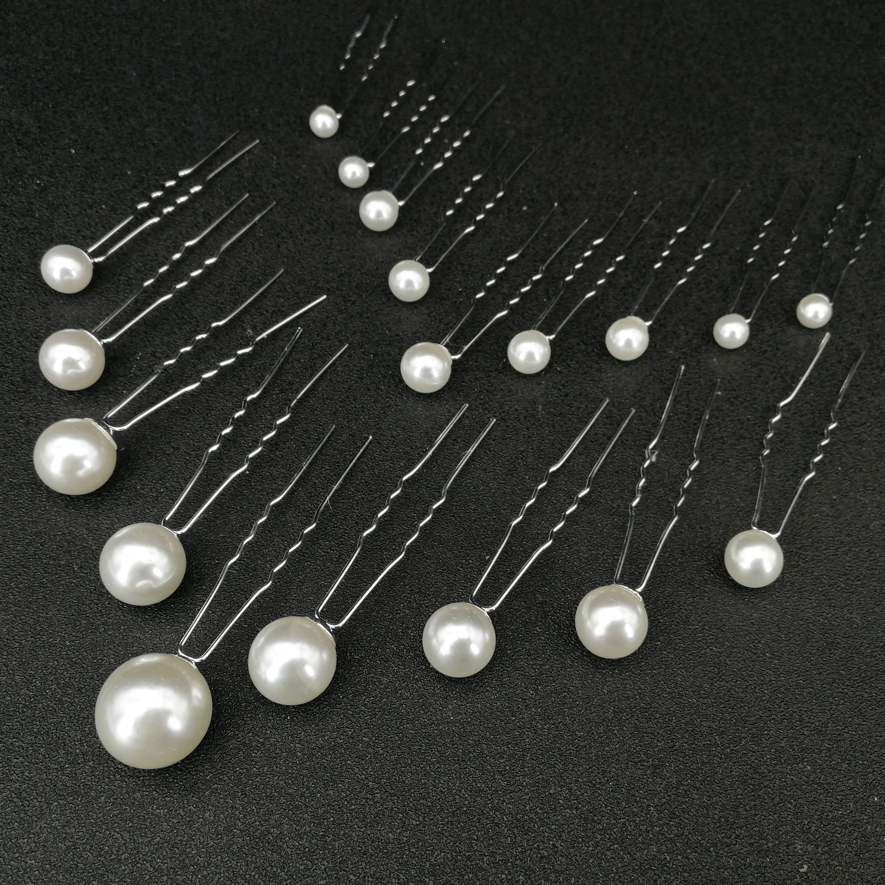 Women U Shape Hair Clips Bobby Pins for Women Girls Brides Hairstyling Tools Accessories Crystal Pearl Hairpins Metal Barrettes