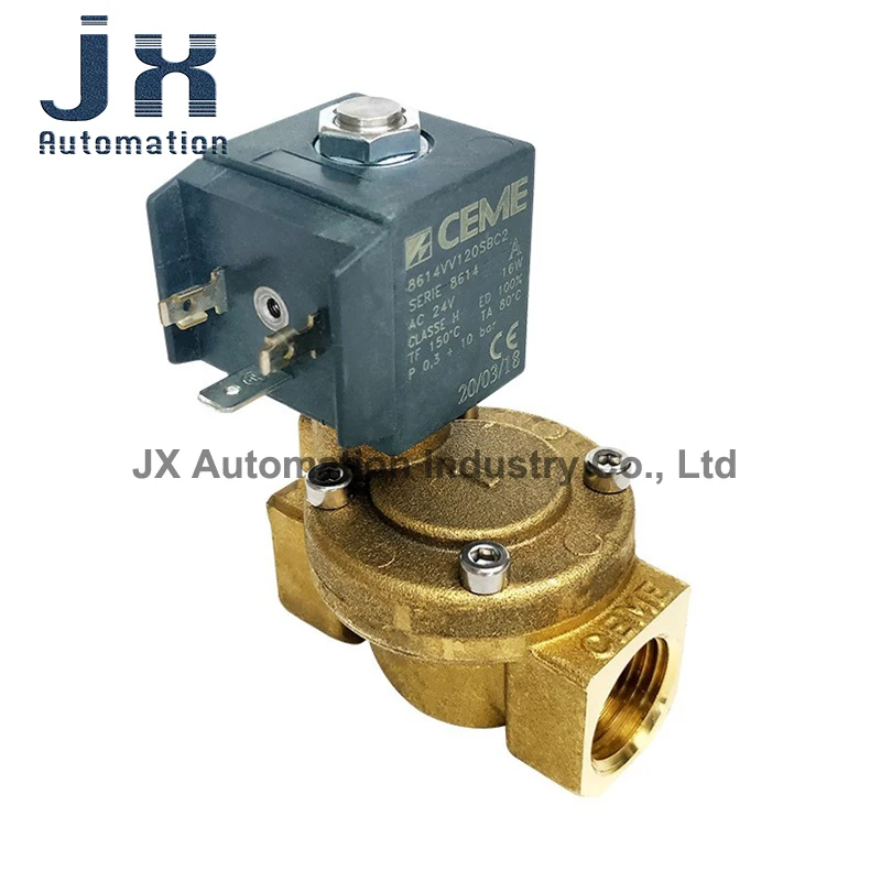 Italy CEME Fluid Solenoid Valve 8614VV120SBC2 Brass Automatic Control Liquid Gas Solenoid Valve