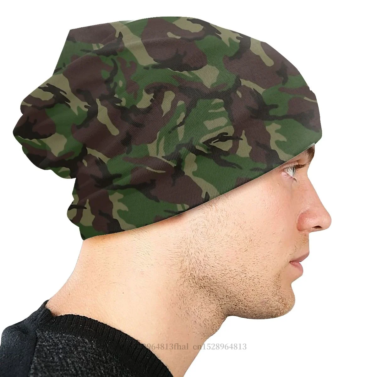 Camo Camouflage Army Fashion Beanie Hats British DPM Skullies Beanies Hat Bonnet Hipster Caps Men Women\'s Earmuffs