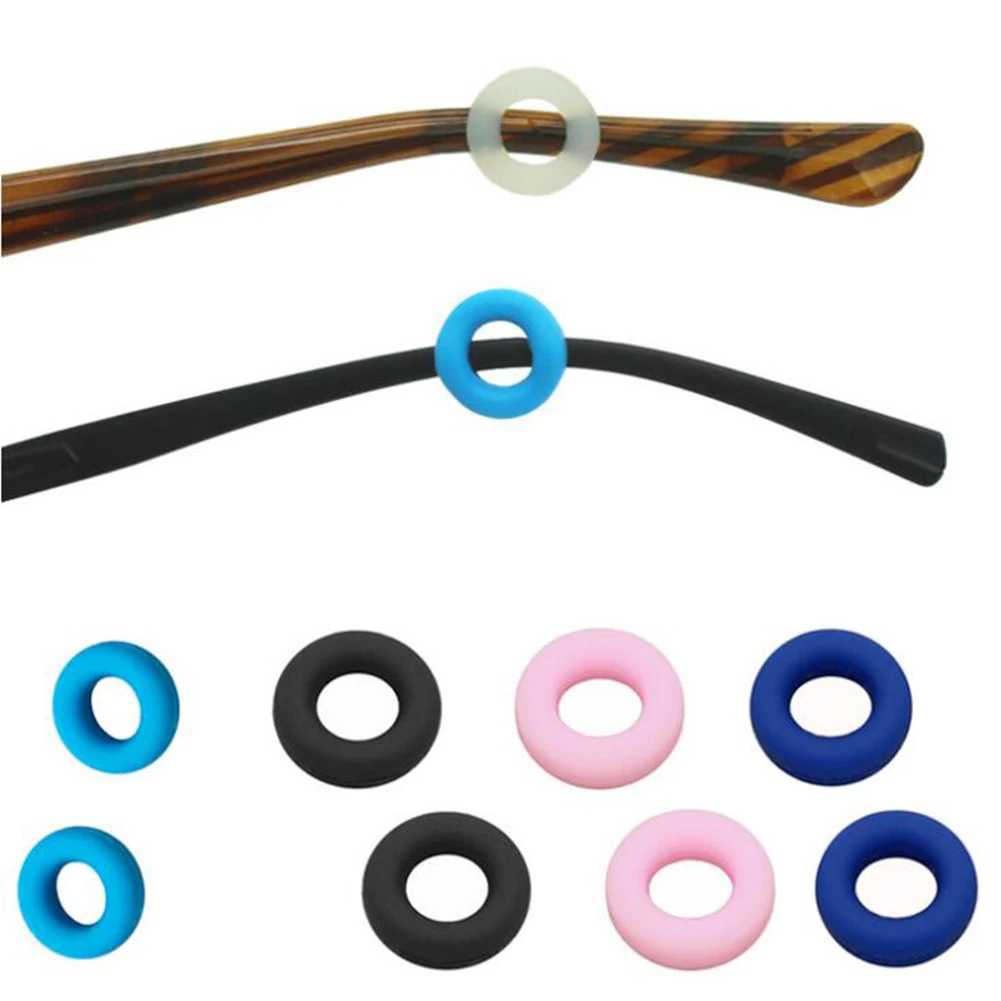 1 Pairs Round Glasses Ear Hooks Eyeglasses Sports Temple Tips Anti Slip Silicone Grips