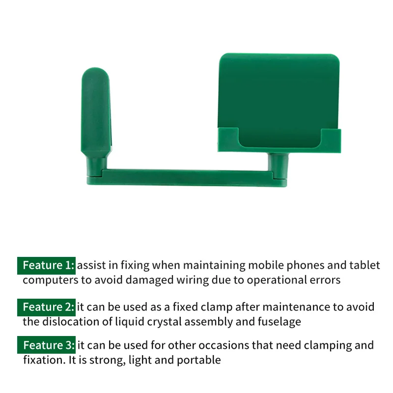 Supporto per dispositivo regolabile in plastica per telefono 2 pezzi per iPhone Samsung Huawei riparazione schermo LCD telefono cellulare smontare strumento di riparazione