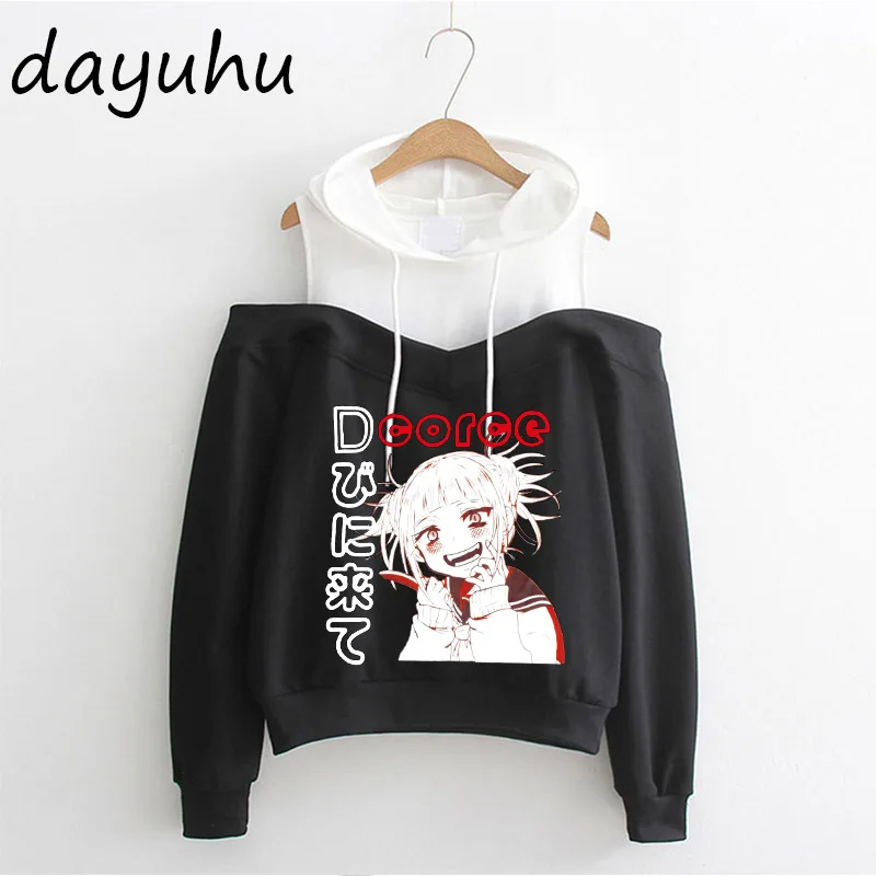 90s Goth Anime Hoodie Aesthetic Women Sweatshirt Punk Grunge Streetwear Ladies Gothic Top Manga Harajuku Clothes Y2k Female