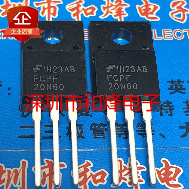 

10PCS FCPF20N60 TO-220F 600V 20A