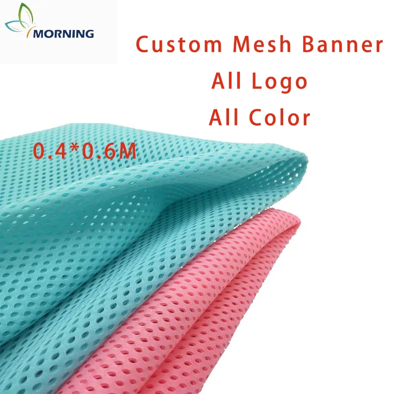 MORNING Customized  free deisgn0.4*0.6m mesh  banner for advertising