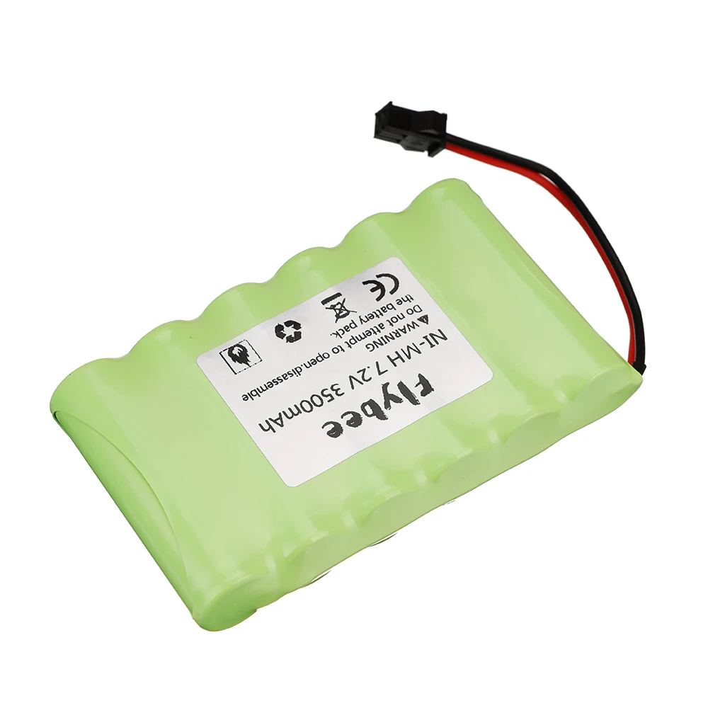 7.2 V 3500Mah Ni-Mh Aa Oplaadbare Batterij Sm Plug Met Lader Voor Rc Auto Rc Vrachtwagen Rc Boot Rc tanks Upgrade 7.2 V 3000 Mah