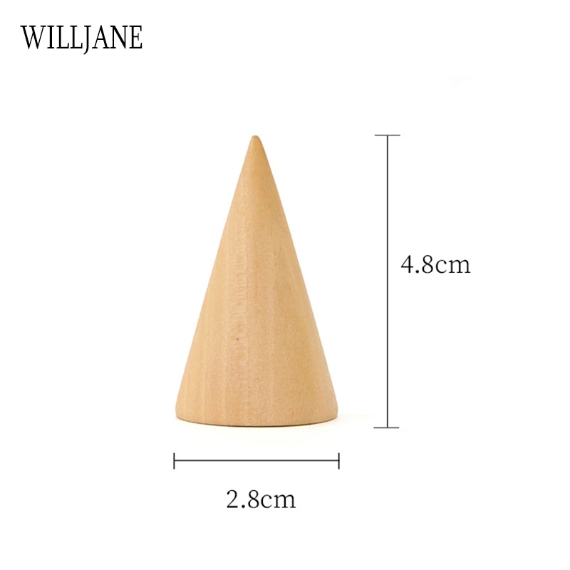 Solid Jewelry Ring Display Stand Solid Finger Shape Ring Photography Presentation Holder Exhibition Storage Rack Wood Acrylic