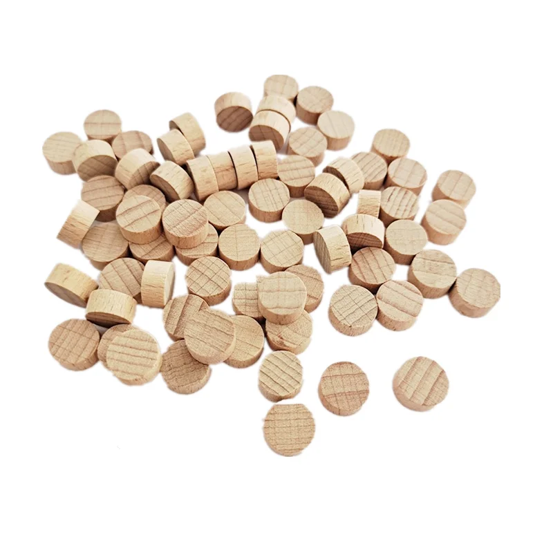 50pcs 10MM Unfinished Wood Rounds Crafts Blanks Wood Circles Wood Plaque for Home Party Christmas Decoration DIY Craft Supplies