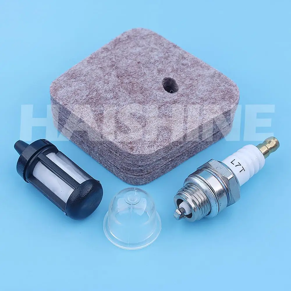 Imagem -04 - Filtro de ar de Combustível Vela de Ignição Kit para Stihl Fs38 Fs45 Fs46 Fs55 Km55 Hs45 Fs55r Hs45 Fc55 Aparadores Pincéis