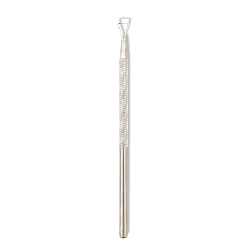 Cuticle Pusher Stainless Steel Triangle Cuticle Peeler Scraper Remove Gel Nail Polish Nail Art Remover Tool