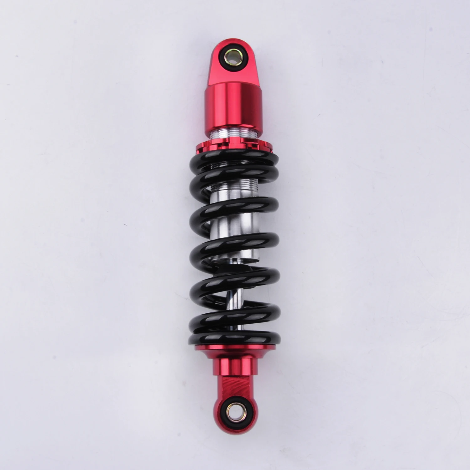 Wotefusi Black Red Motorcycles New One Piece 260mm Round Ends Shock Absorber Replacement Universal [PA368]