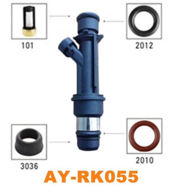 

40 шт./пакет, комплект для ремонта топливных форсунок для Chevrolet dawoo BUICK SAIL, ремонтные комплекты впрыска топлива AY-RK055