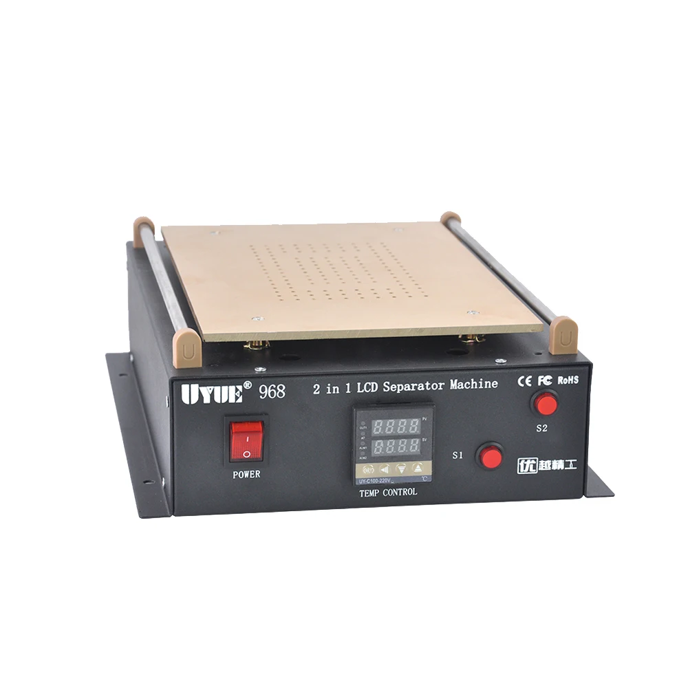 UYUE-bomba de vacío de doble bomba de aire integrada, Kit de reparación de pantalla LCD separadora para tableta IPad/Samsung, 968, 14 pulgadas