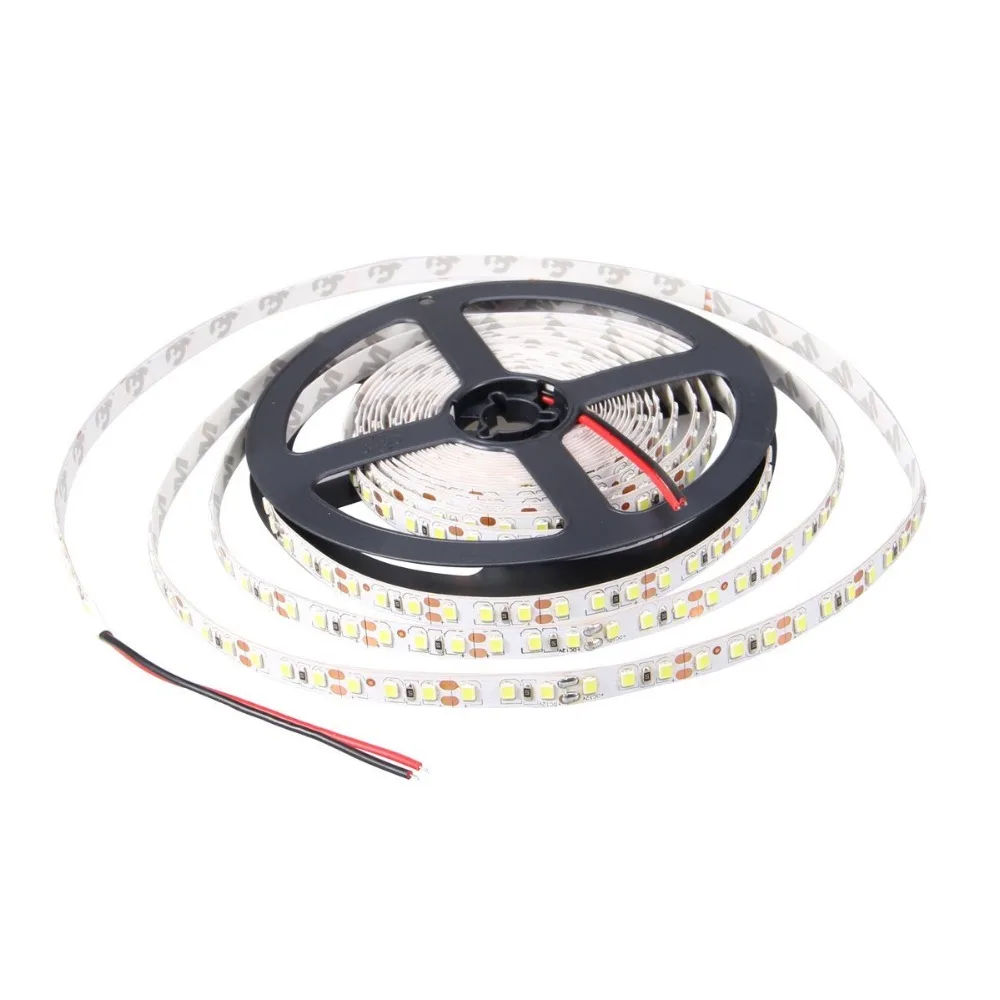 

Free shipping DC12V 100M/Lot 2835 SMD 120Led/m 600 Leds Epoxy Resin NO waterproof Flexible LED Strip Light Warm White color