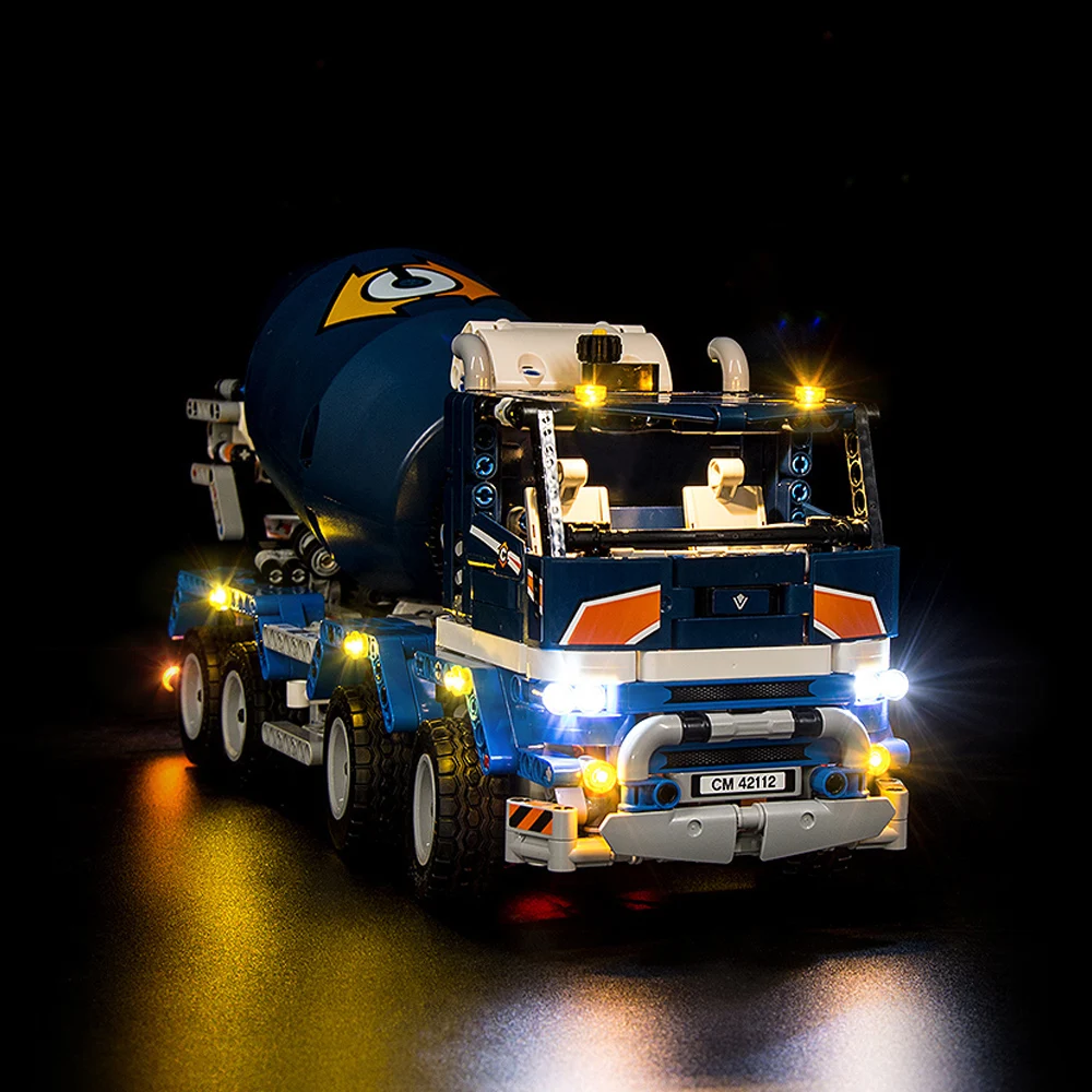 Led Light Kit For 42112 Concrete Mixer Truck  DIY Toys Set (Not Included Building Blocks)