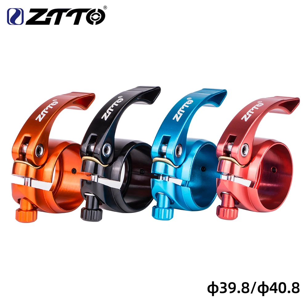 ZTTO MTB Folding Bike Quick Release SeatPost Lock Clamp Ultralight Bicycle Seat Post Mount 31.8mm 28.6 34.9 39.8 40.8