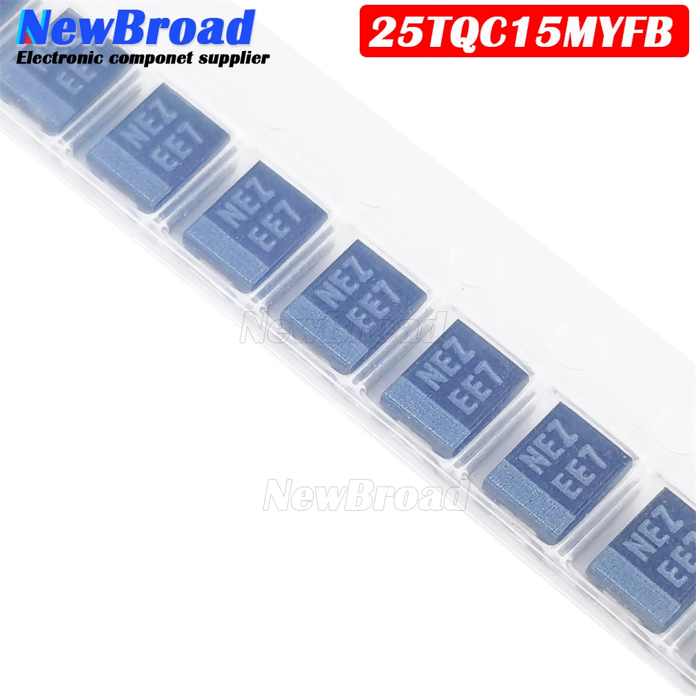 10PCS SMD Polymer Tantalum Capacitor TEPSLB21E156M8R EE7 NEZ 25V 15UF 3528 1210 B-type 25TQC15MYFB