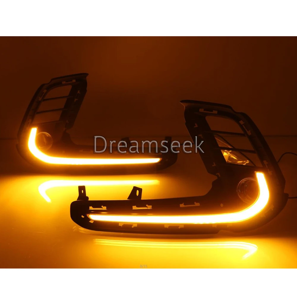 LED DRL Day Light for Hyundai Elantra Avante AD 2016 2017 Daytime Running Light Driving Fog Lamp with Turn Signal