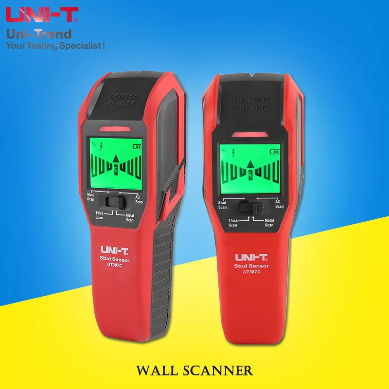 UNI-T UT387C/UT387D Wall Scanner Wood/Metal Water Pipe/Rebar/Copper Pipe/Live Wire Detector