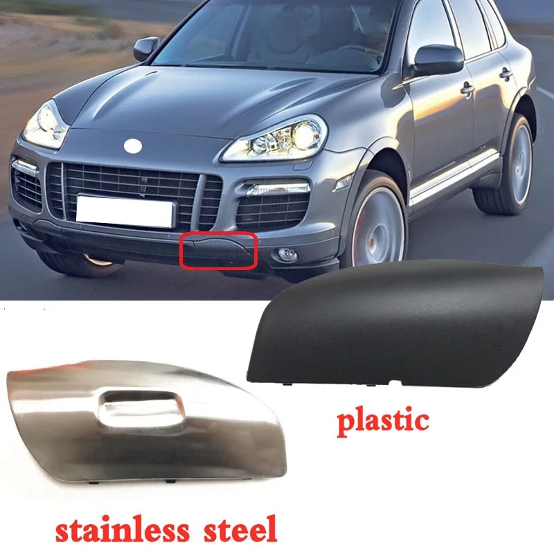 

Roavia For Porsche Cayenne 07-10 Front Bumper Tow Hook Cover Fauling Eye Cap Trailer Plug Towing Traction Shell Bracket Housing