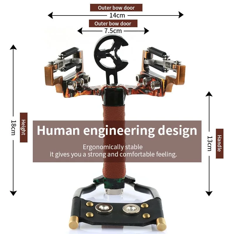Hunting Slingshot Fishing Catapult Powerful Outdoor Shooting Slingshot with Rubber Band Game Sling Shot Darts