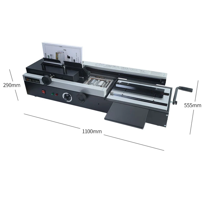 460A Manual Glue Binding Machine Desktop Hot Melt Binding Machine Wireless Punch-free Binder Archives Book Adhesive Tablet 1pc