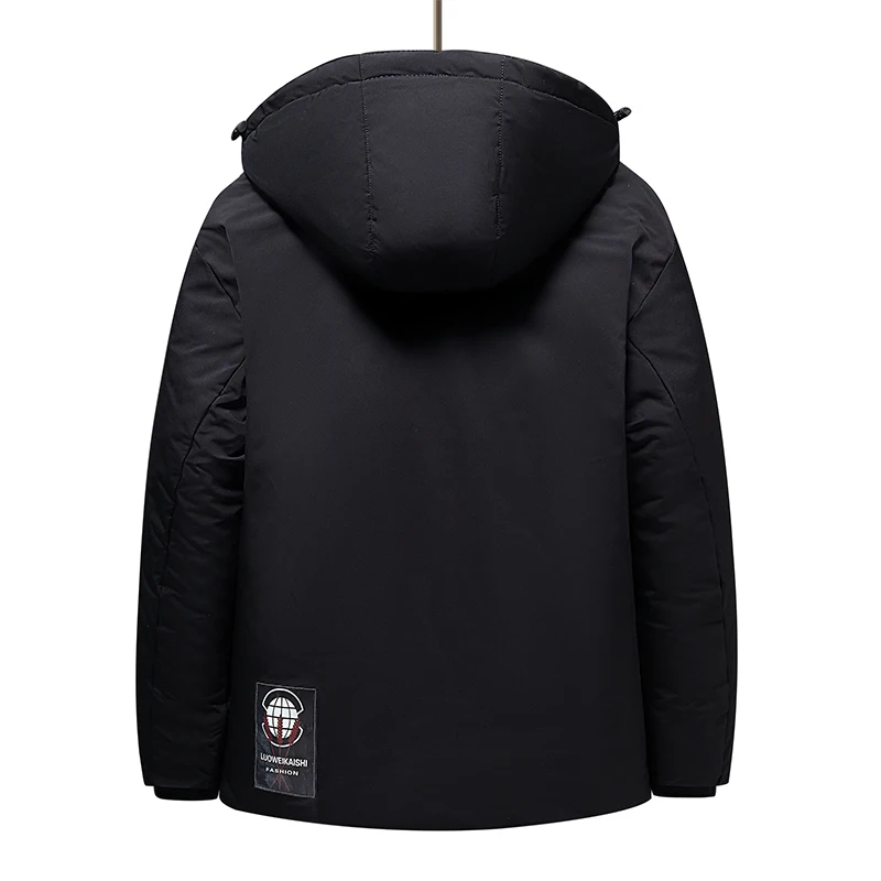 Down jacket men's short thickened 2021 new handsome youth trend coat 90 White duck down jacket fashion brand Keep warm coldproof