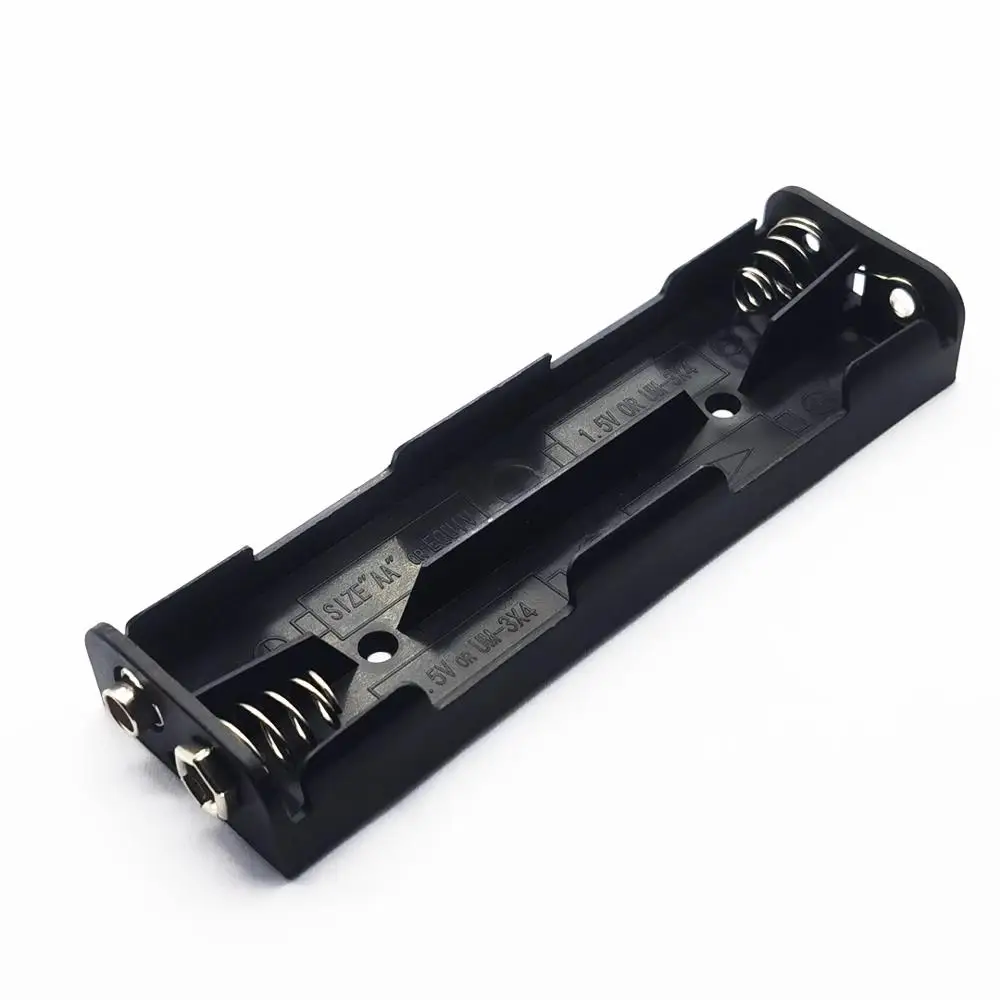 Caja de almacenamiento de baterías AA, caja de almacenamiento de baterías AA de 6V, tipo de tira larga, 4 unidades