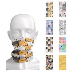 Pañuelo de estilo de dibujos animados para hombre y mujer, Bandana mágica con estampado 3D para montar al aire libre, protección para la boca y la nariz, bufanda deportiva Unisex para senderismo