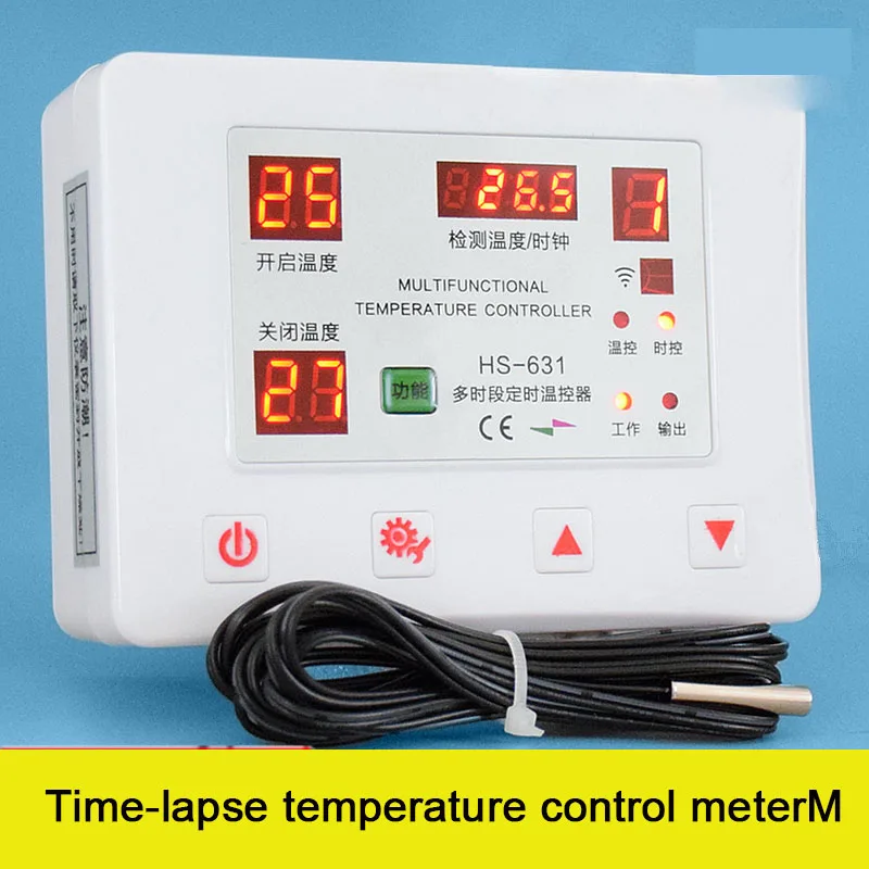 631 Multi-period Timing Thermostat Intelligent Temperature Control Instrument Multi-period Timer for Breeding Incubation